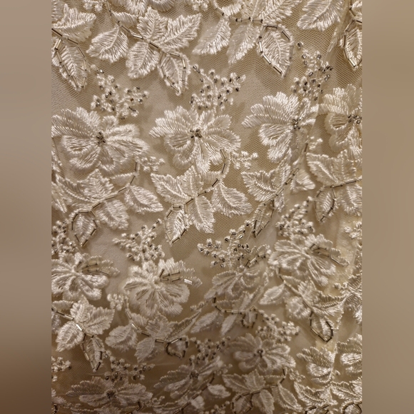 Vintage Y2K Floral Embroidered White Lace Tank Top Large Coquette Romantic - Picture 8 of 8